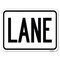 Signmission Lane Heavy-Gauge Aluminum Rust Proof Parking Sign, 18" x 24", A-1824-23890 A-1824-23890 - alternate 1